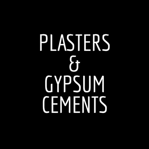 Plasters and Gypsum Cements
