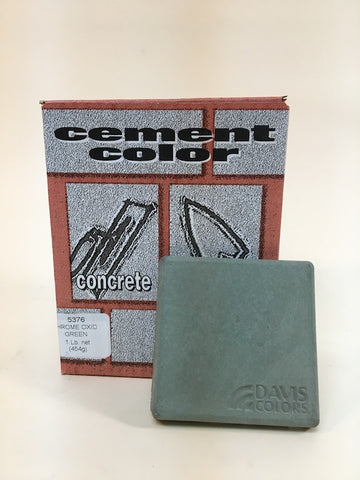 Cement Color, #5376 Chromium Oxide Green, 1 lb. Box