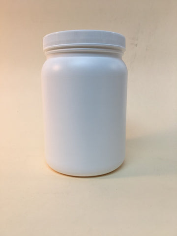 48 oz. White HDPE Jar (lid included)
