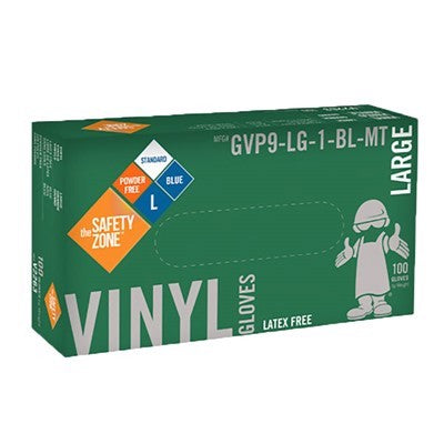 Large Disposable VINYL Gloves, Box of 100